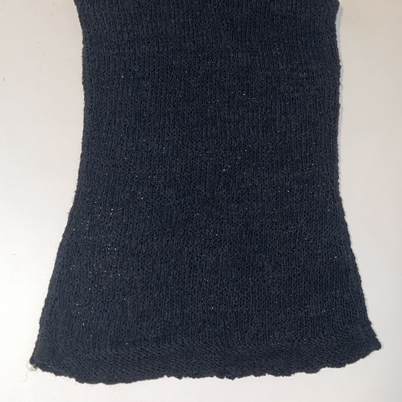 Tristán & Iseut Black Vintage Knit Cowl Neck Sleeveless Top - Women’s Size XS - Picture 8 of 9